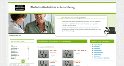 Desktop Screenshot of medecins-generalistes.lu