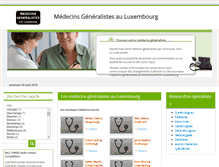 Tablet Screenshot of medecins-generalistes.lu